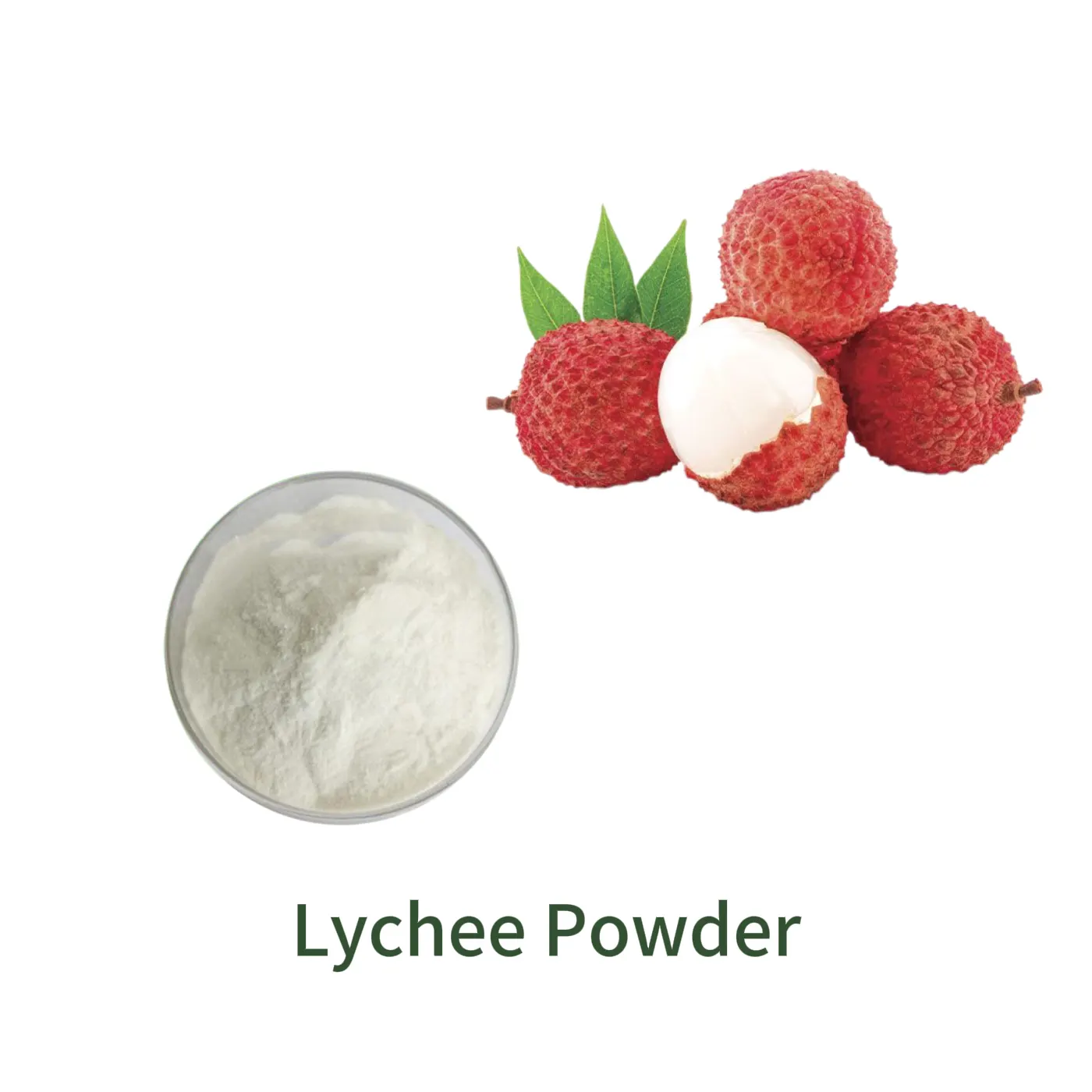Bulk-Pulverprobe von Lychee Powder